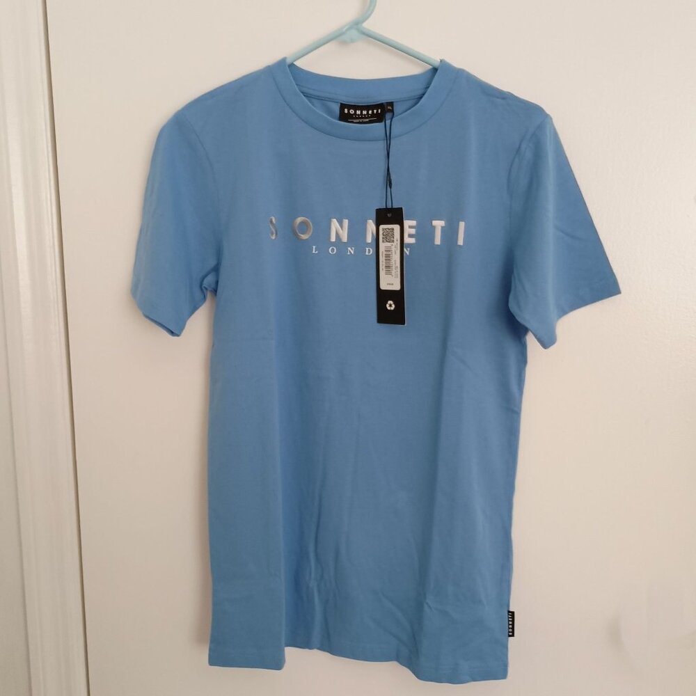 NWT Sonneti London Hare blue t-shirt unisex kids boys size XL
